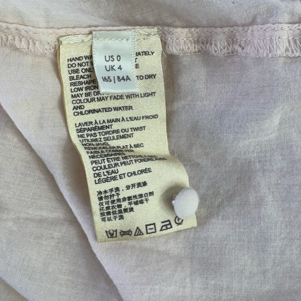 Anthropologie Valentia Peasant Blouse size 0 - Picture 7 of 8
